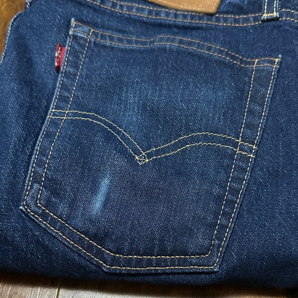 Levi's Men's Denim and Black Jeans - Picture 2 of 7